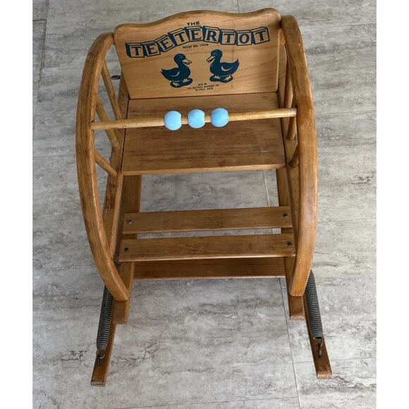 Vintage Mid Century TEETERTOT Delphos Bending Co Rocking/Bouncy Chair - Picture 2 of 8